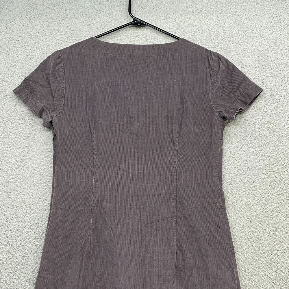 Boden Dress Womens 4 Corduroy Short Sleeve Cotton Y2K Sheath Lightweight‎